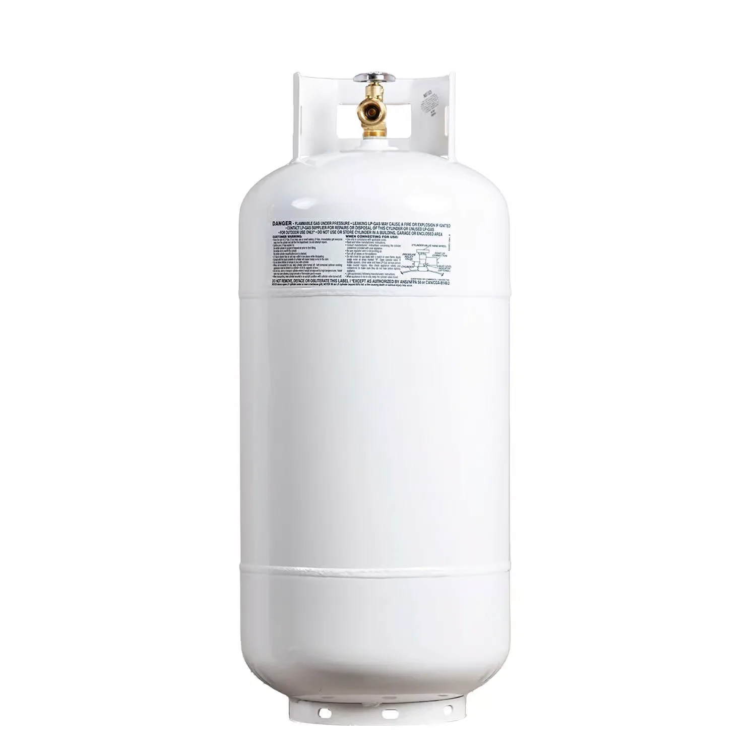 Manchester Tank 40lb Steel White Cylinder With QCC1 & OPD Fill Valve Accessory