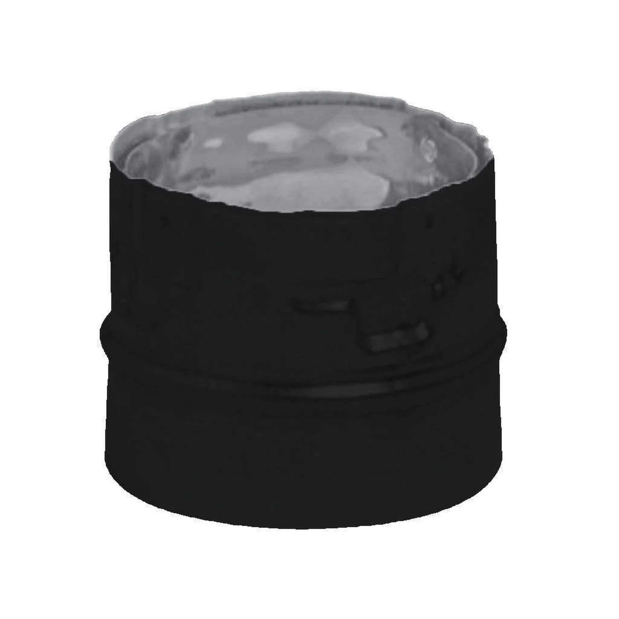 Metal-Fab Biomass Chimney 3" Black Universal Stove Adapter