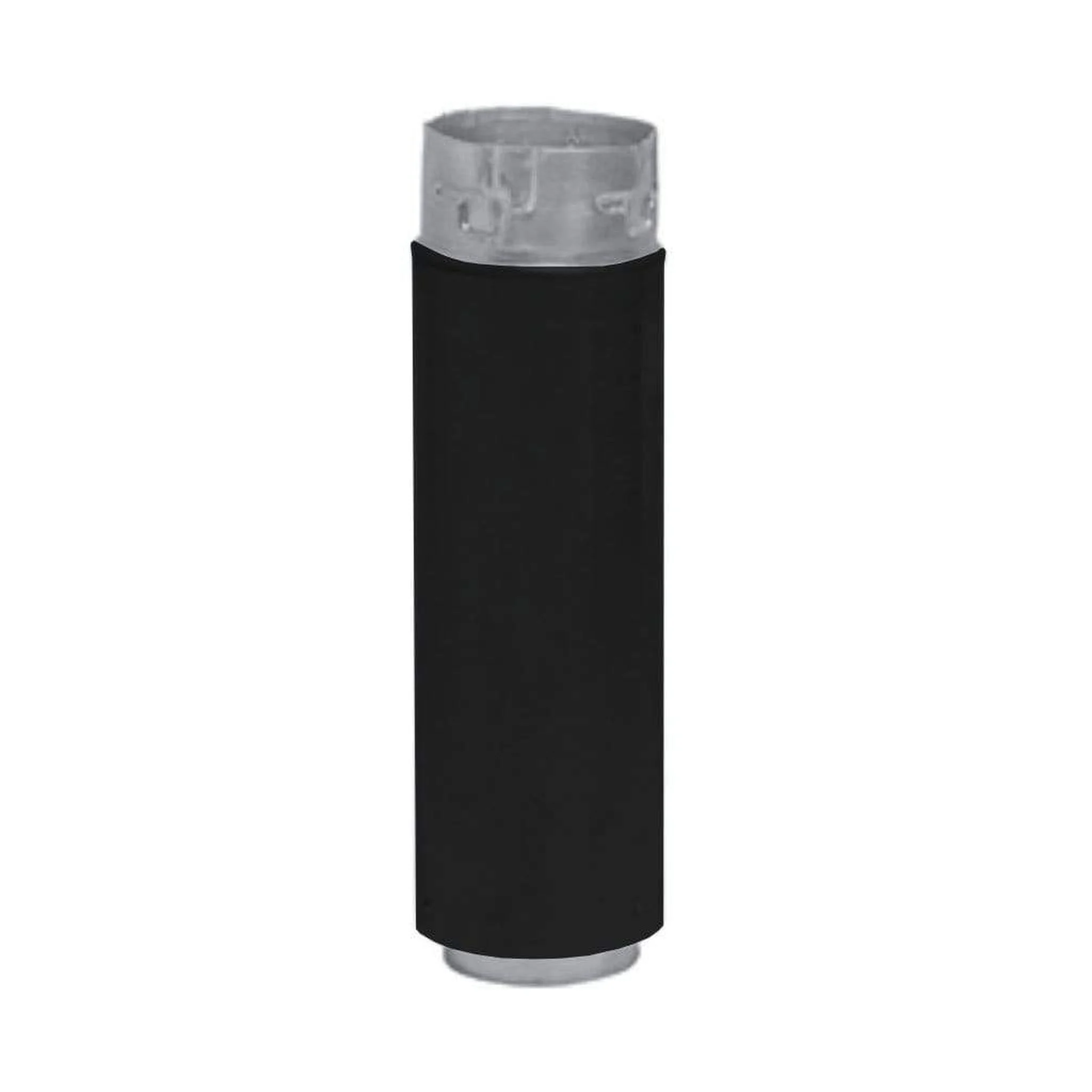 Metal-Fab Biomass Chimney Type-L Vent 4" x 12" Black Adjustable Pipe Length