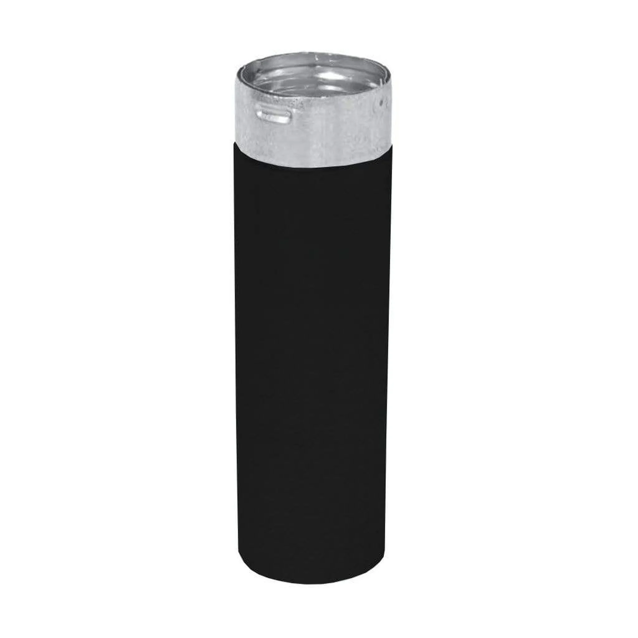Metal-Fab Premium Biomass 3" x 24" Black Straight Rigid Pipe Length