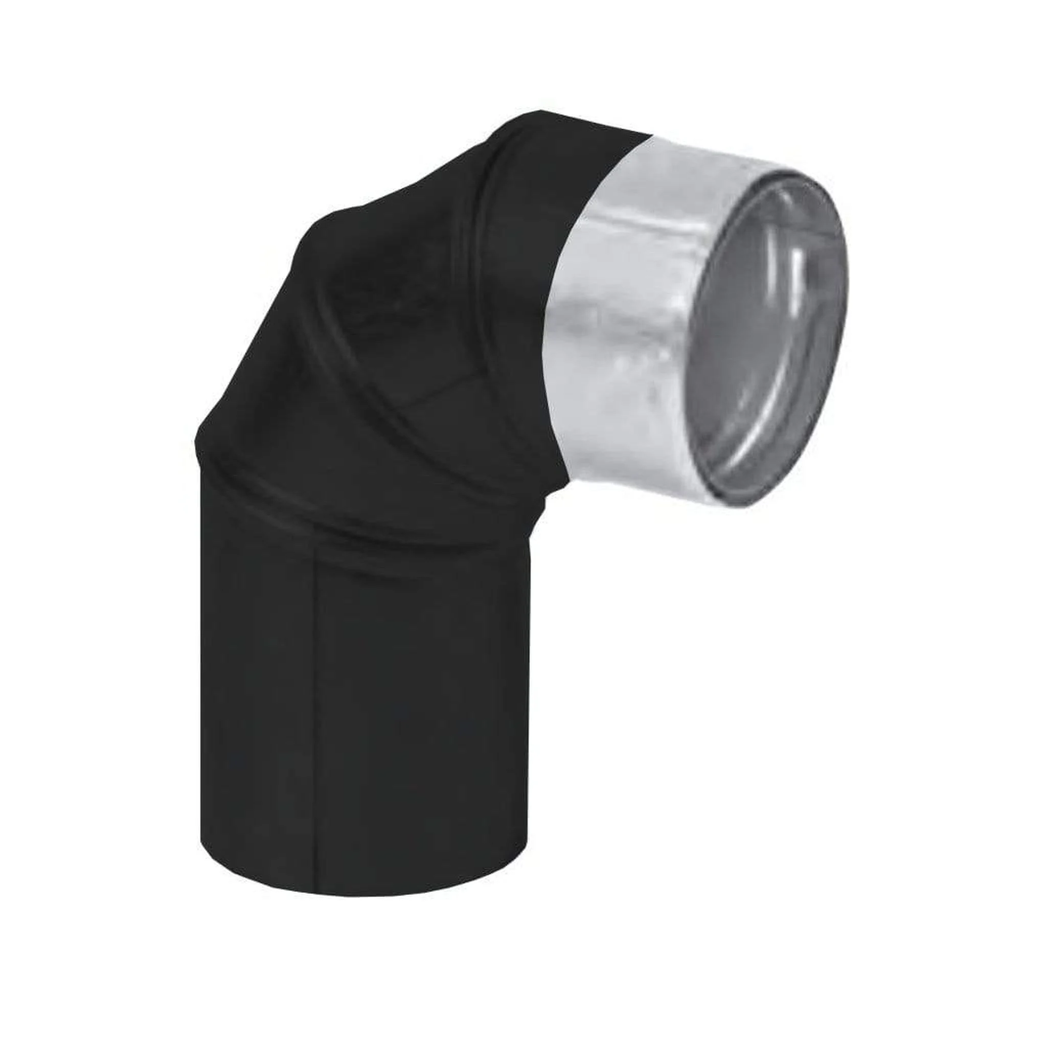 Metal-Fab Premium Biomass 3" x 90 Degree Black Elbow Pipe