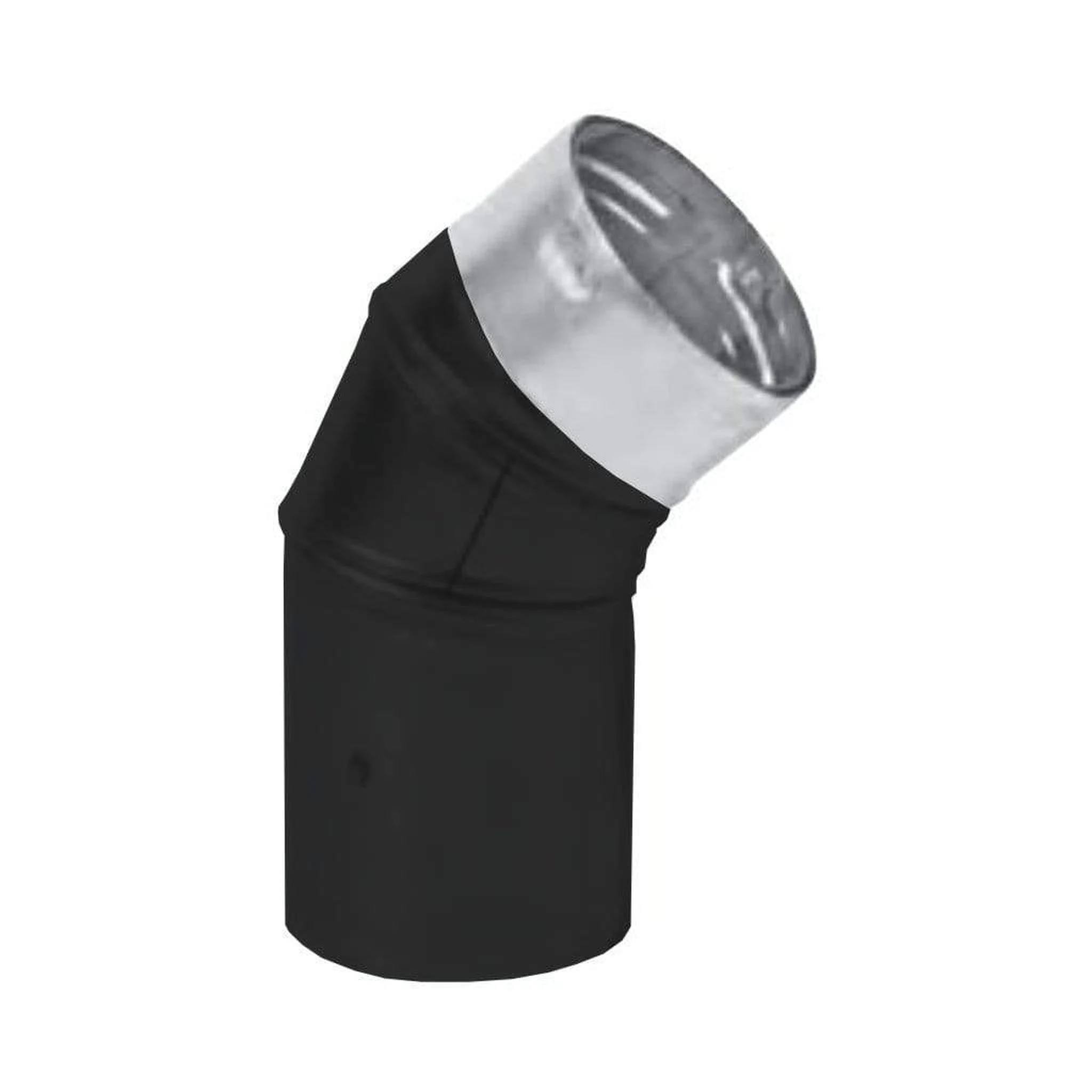 Metal-Fab Premium Biomass 4" x 45 Degree Black Elbow Pipe