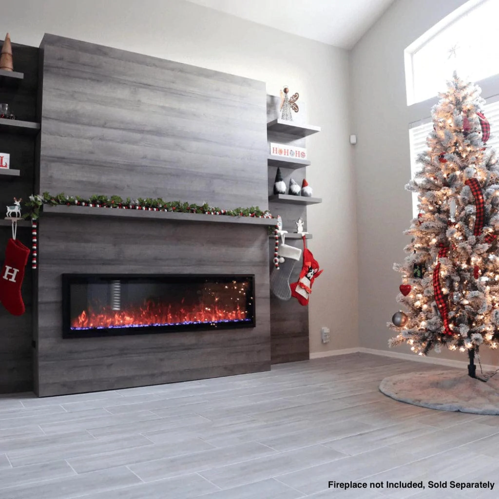 Modern Flames Allwood Fireplace Wall System for Orion Slim 60" Fireplace