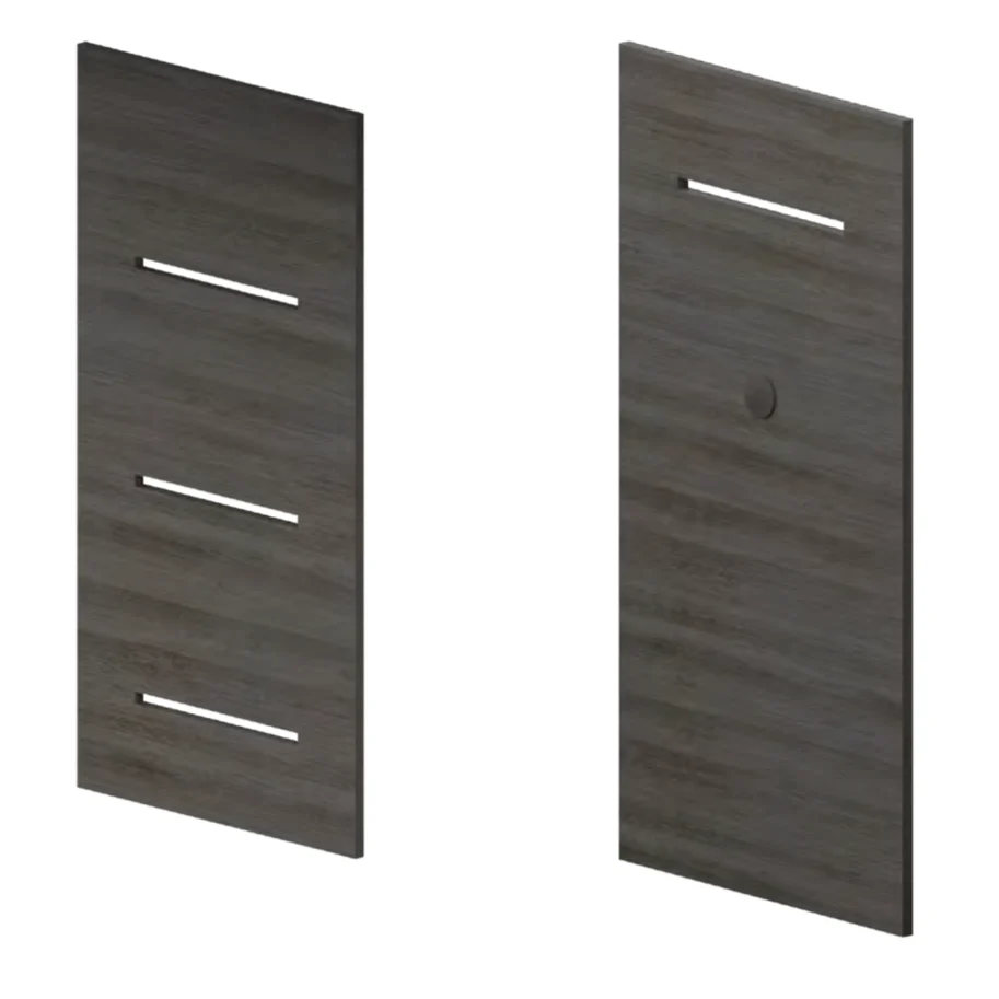 Modern Flames Coastal Sand Allwood Single Side Wall With Shelves for Allwood Main Wall and Spectrum Slimline 60" Fireplace - 1 Side