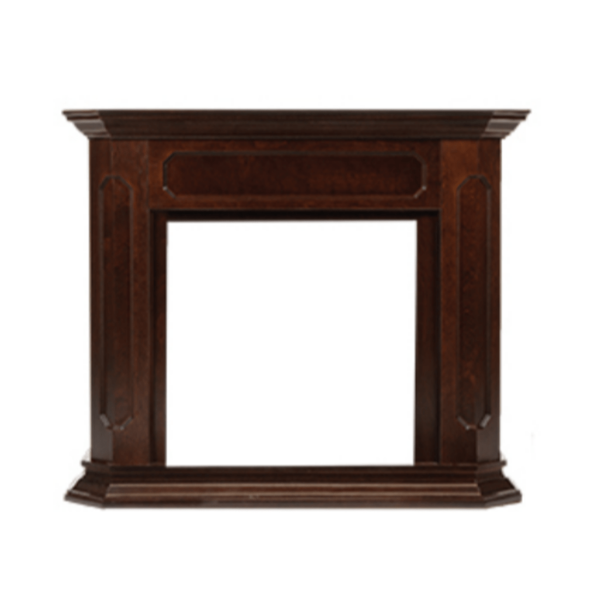 Monessen 52" Dark Walnut Barrington Adjustable Wood Wall Cabinet For Symphony Fireplace