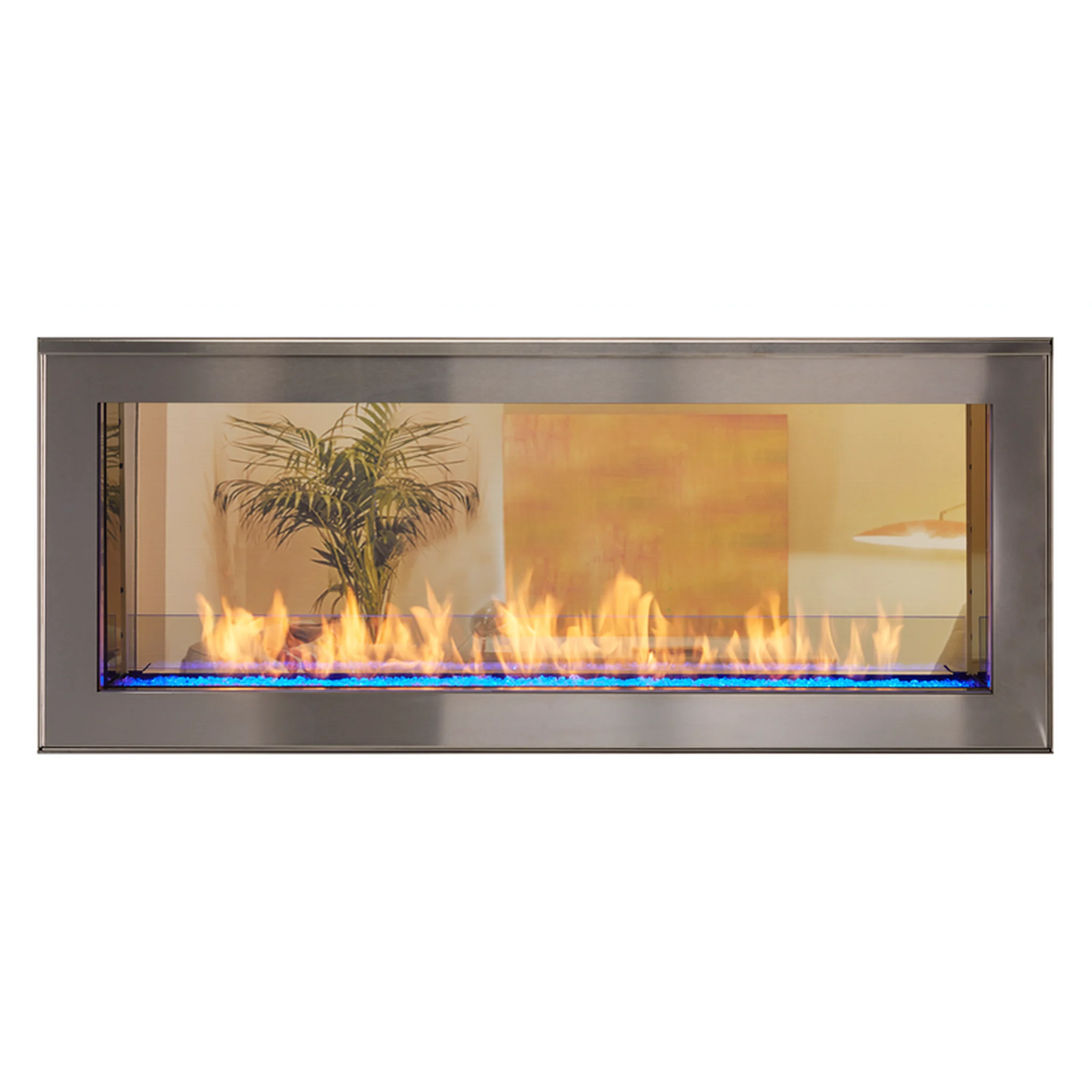 Monessen Artisan 48" Vent Free See-Through Liquid Propane Gas Linear Fireplace With IPI Plus Ignition