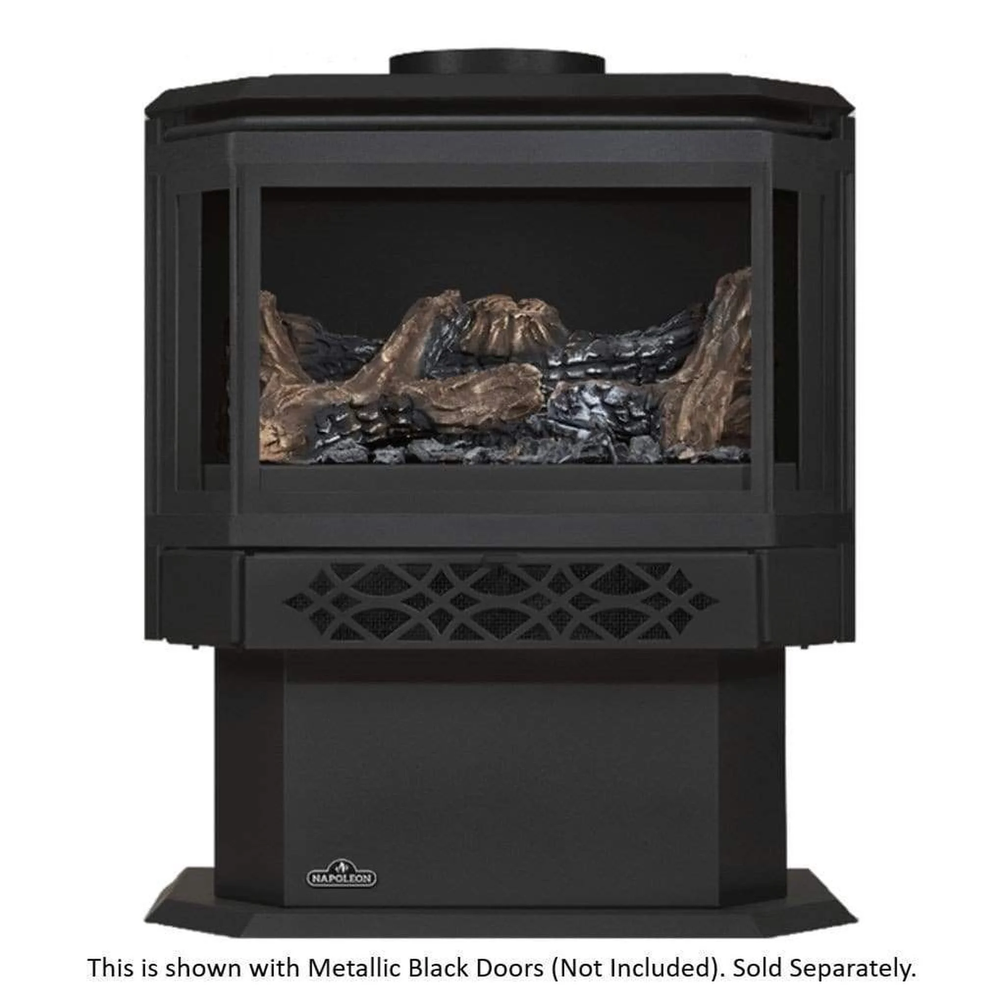 Napoleon Haliburton 23" Black Direct Vent Gas Stove With Millivolt Ignition