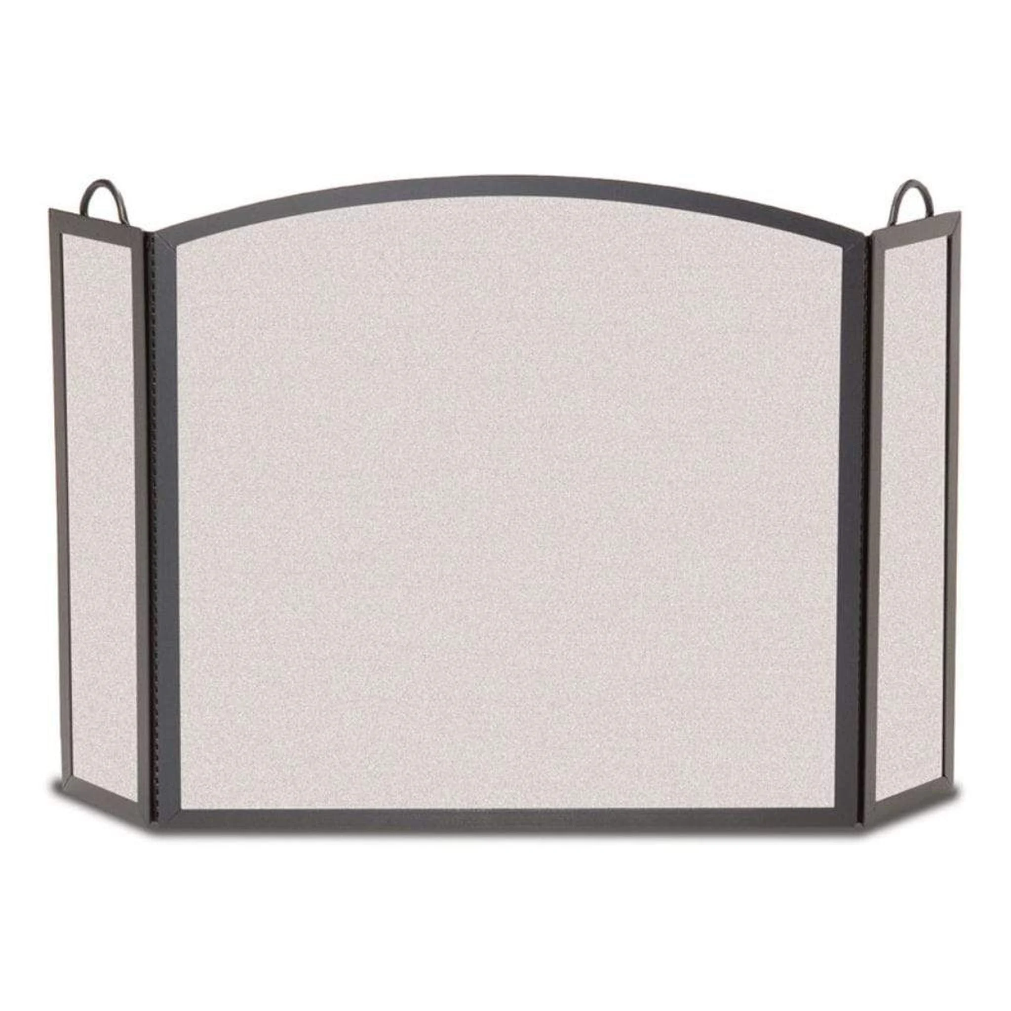 Pilgrim 45″ x 29″ Matte Black 3-Panel Full Arch Folding Screen