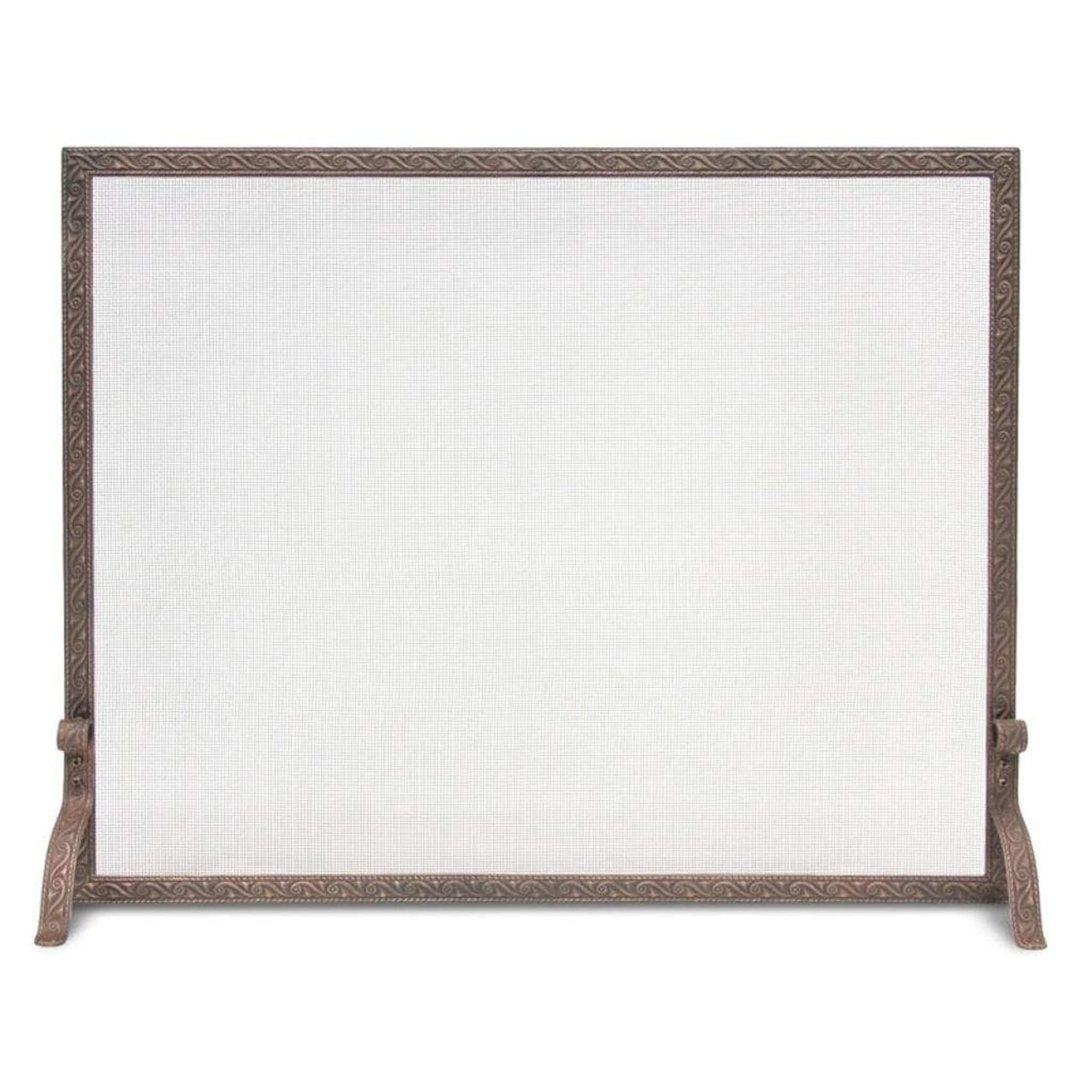 Pilgrim Ballard Embossed 39" Matte Black Single-Panel Screen