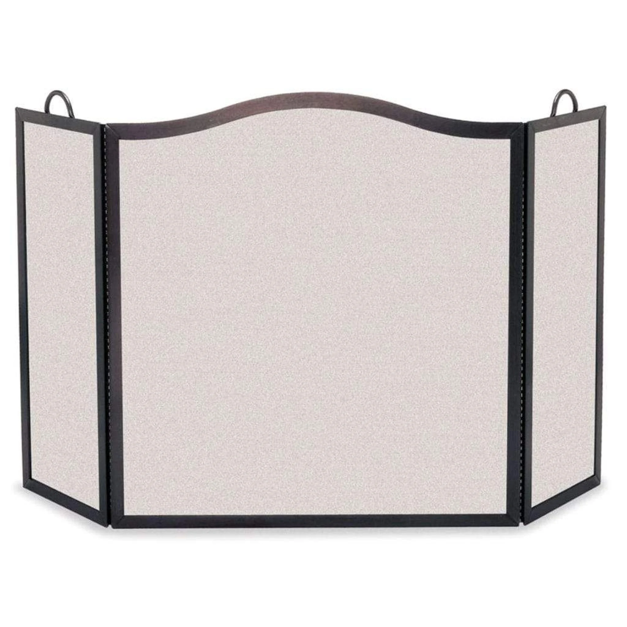 Pilgrim Camelback 45" x 33" Matte Black Arch Three-Panel Screen