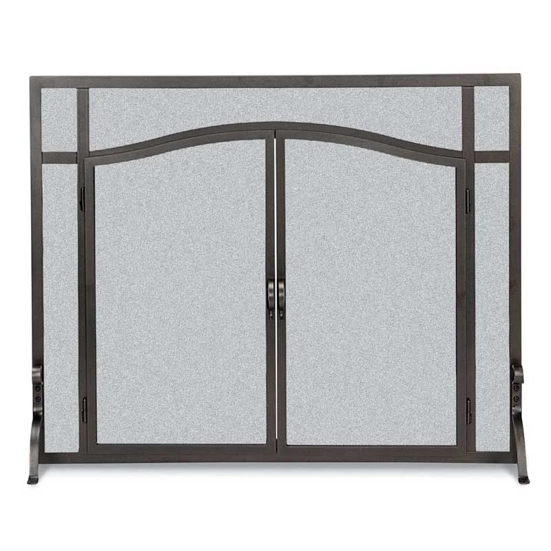 Pilgrim FGNDA Series 44" Matte Black Forged Iron Door Screen