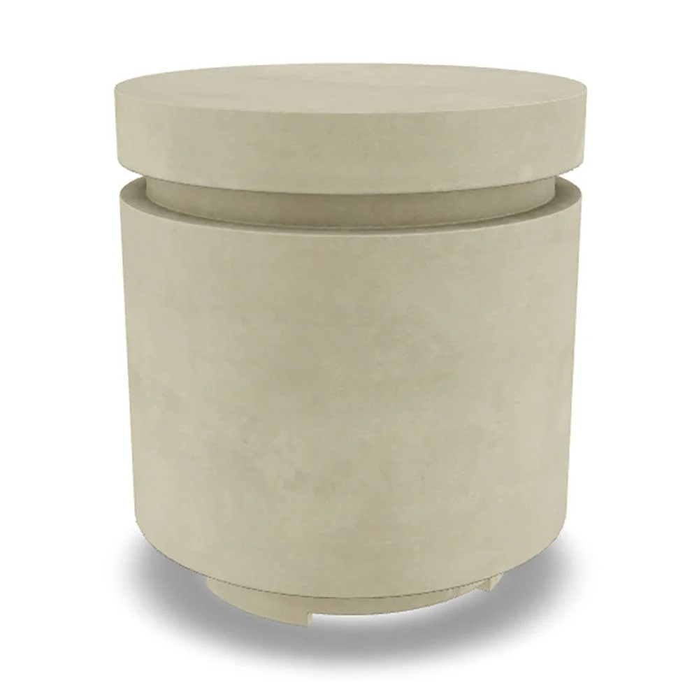 Prism Hardscapes Mod 20" Coastal Round Concrete Propane Tank Enclosure