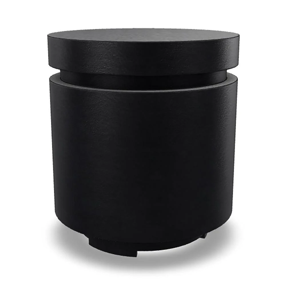 Prism Hardscapes Mod 20" Ebony Round Concrete Propane Tank Enclosure