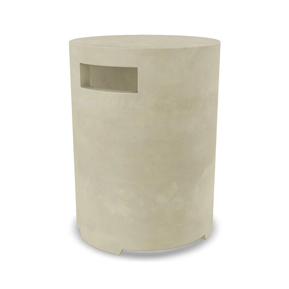 Prism Hardscapes Orinda 15" Coastal Round Concrete Propane Tank Enclosure