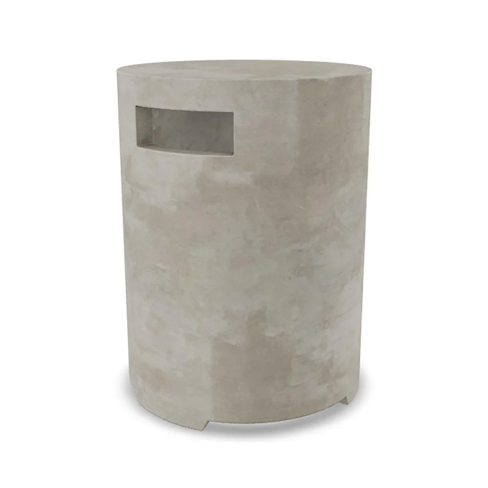Prism Hardscapes Orinda 15" Natural Round Concrete Propane Tank Enclosure