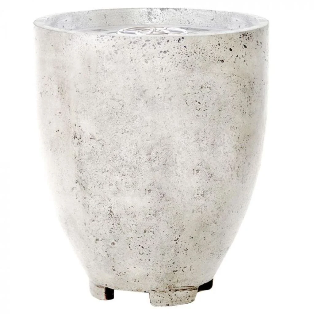 Prism Hardscapes Pentola 1 24" Natural Round Concrete Propane Gas Fire Pit Bowl