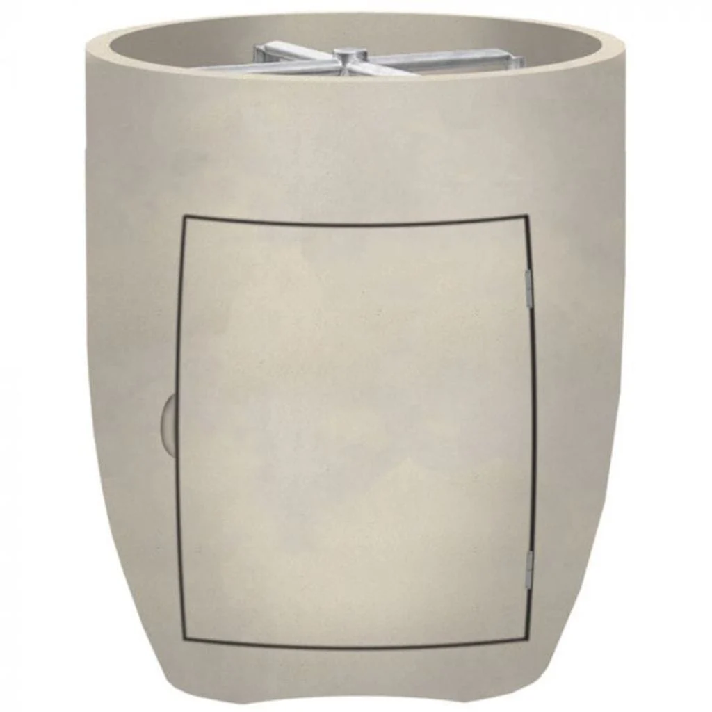 Prism Hardscapes Pentola 3 24" Coastal Round Concrete Propane Gas Fire Pit Bowl