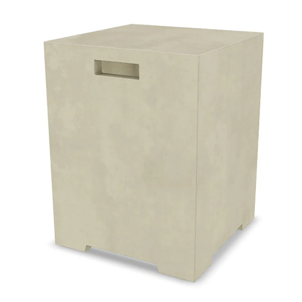 Prism Hardscapes Sausalito 16" Coastal Square Concrete Propane Tank Enclosure