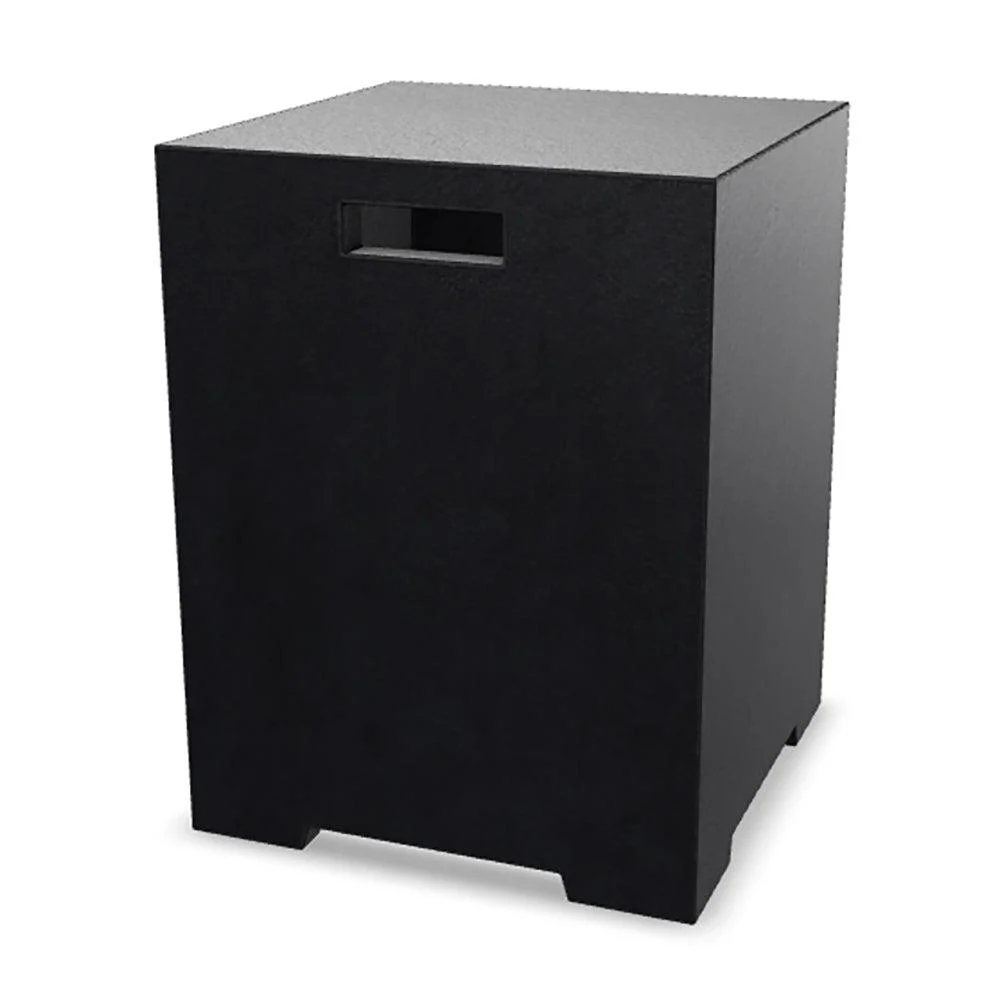 Prism Hardscapes Sausalito 16" Ebony Square Concrete Propane Tank Enclosure