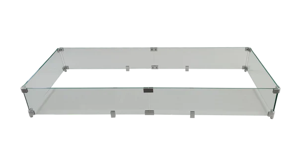 PyroMania 59" x 20" Glass Wind Guard for Arroyo