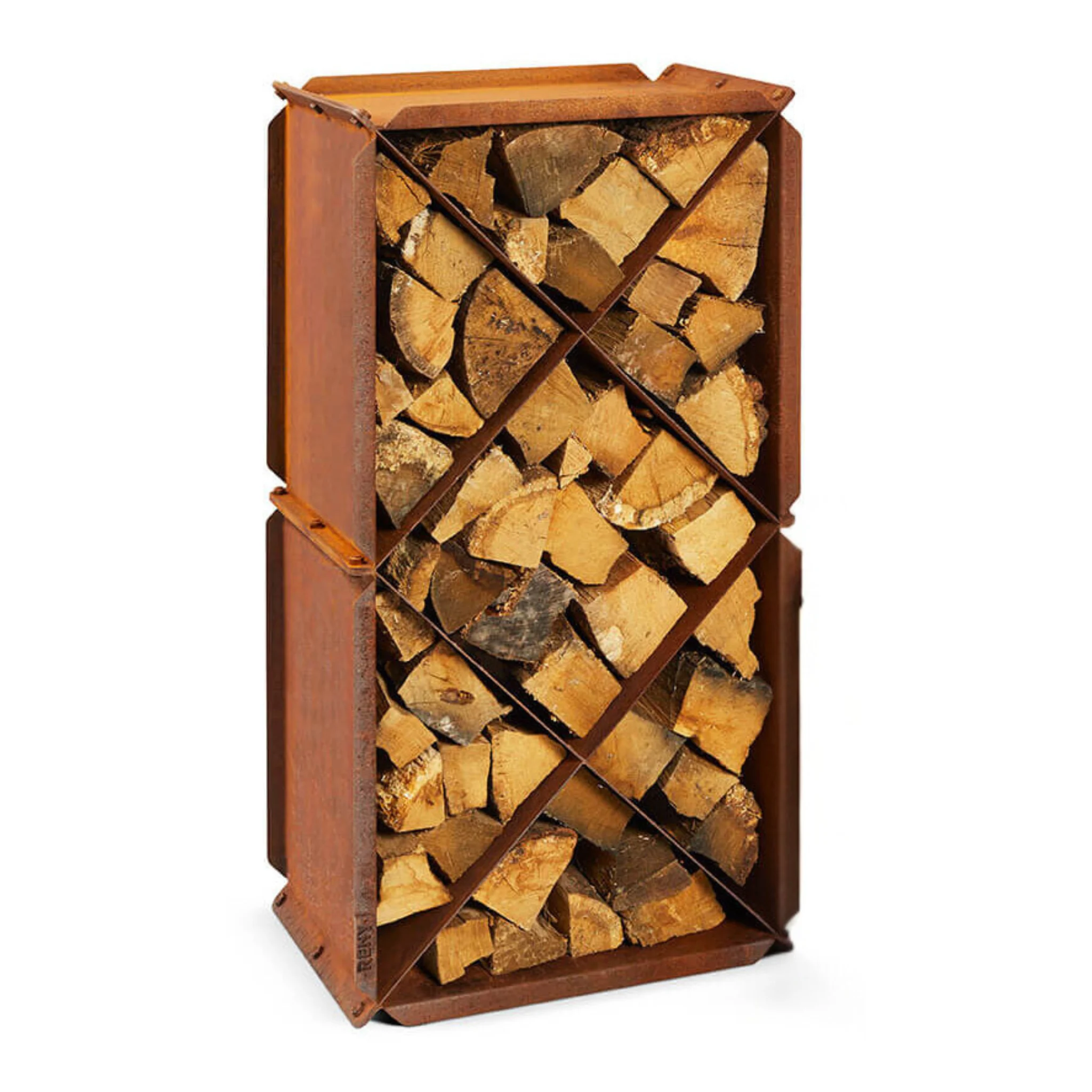 RB73 BloXX 2mm CorTen Steel Wood Storage