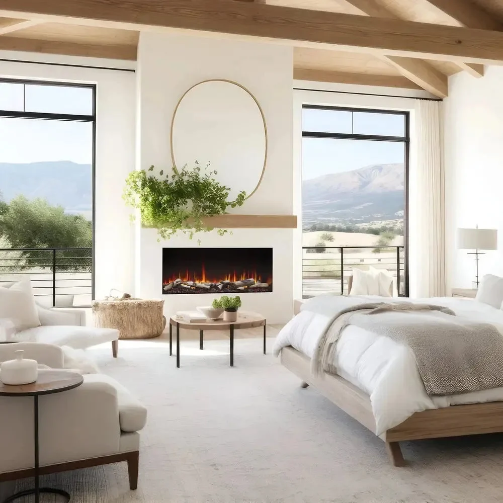 SimpliFire Triton 50" Linear Electric Recessed Fireplace