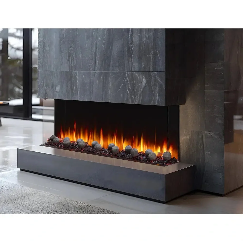 SimpliFire Triton 65" Linear Electric Recessed Fireplace