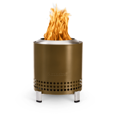 Solo Stove Mesa XL Bronze Metallic Stainless Steel Table Top Fire Pit