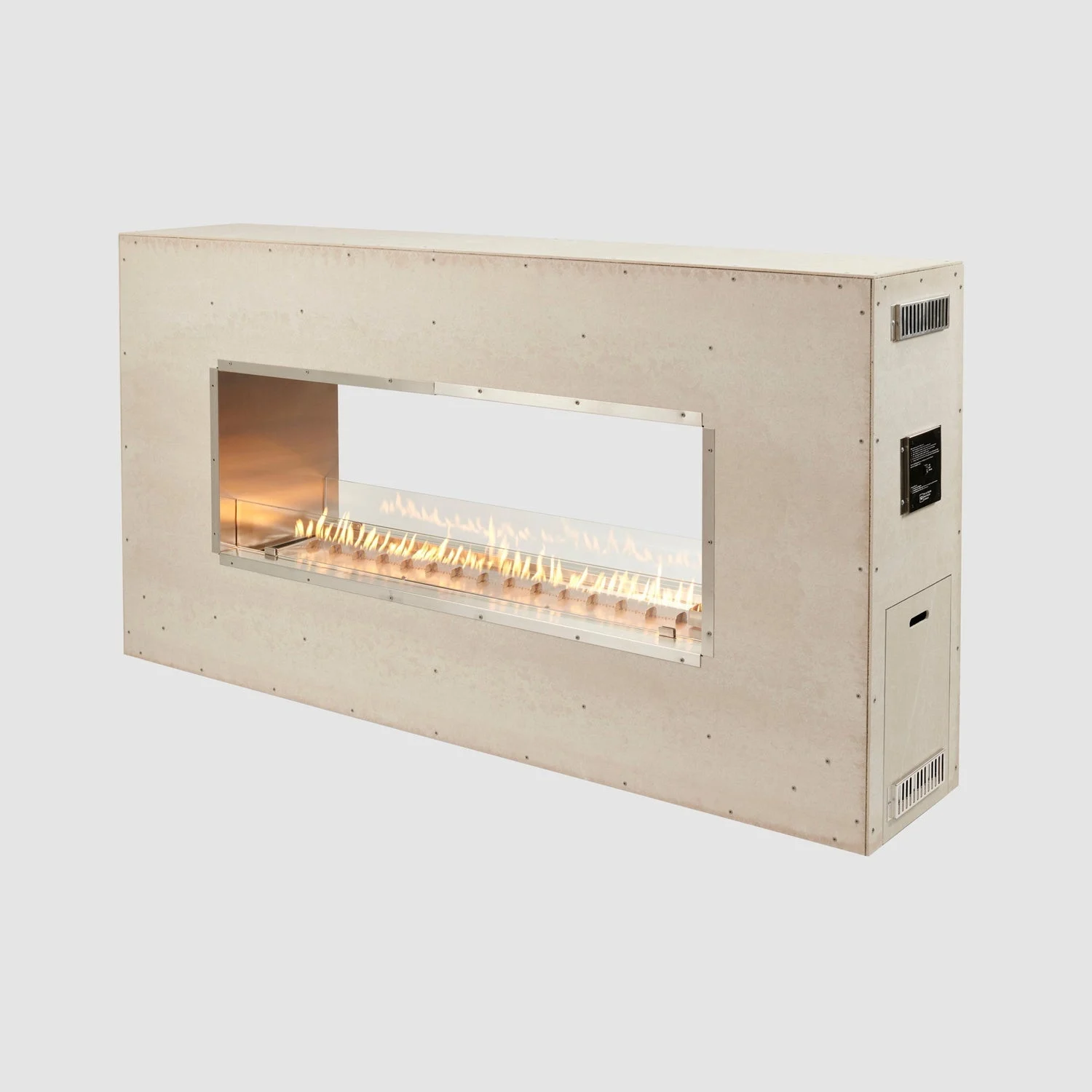 The Outdoor GreatRoom Company 60" Direct Spark Ignition See Through Ready to Finish Natural Gas Fireplace