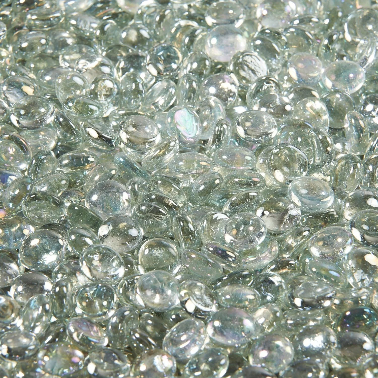 The Outdoor GreatRoom Company Clear Reflective Tempered Fire Glass Gems - 10 lb kit