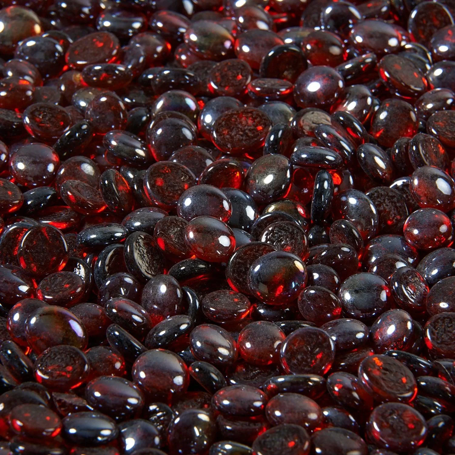 The Outdoor GreatRoom Company Ruby Reflective Tempered Fire Glass Gems - 5 lb kit