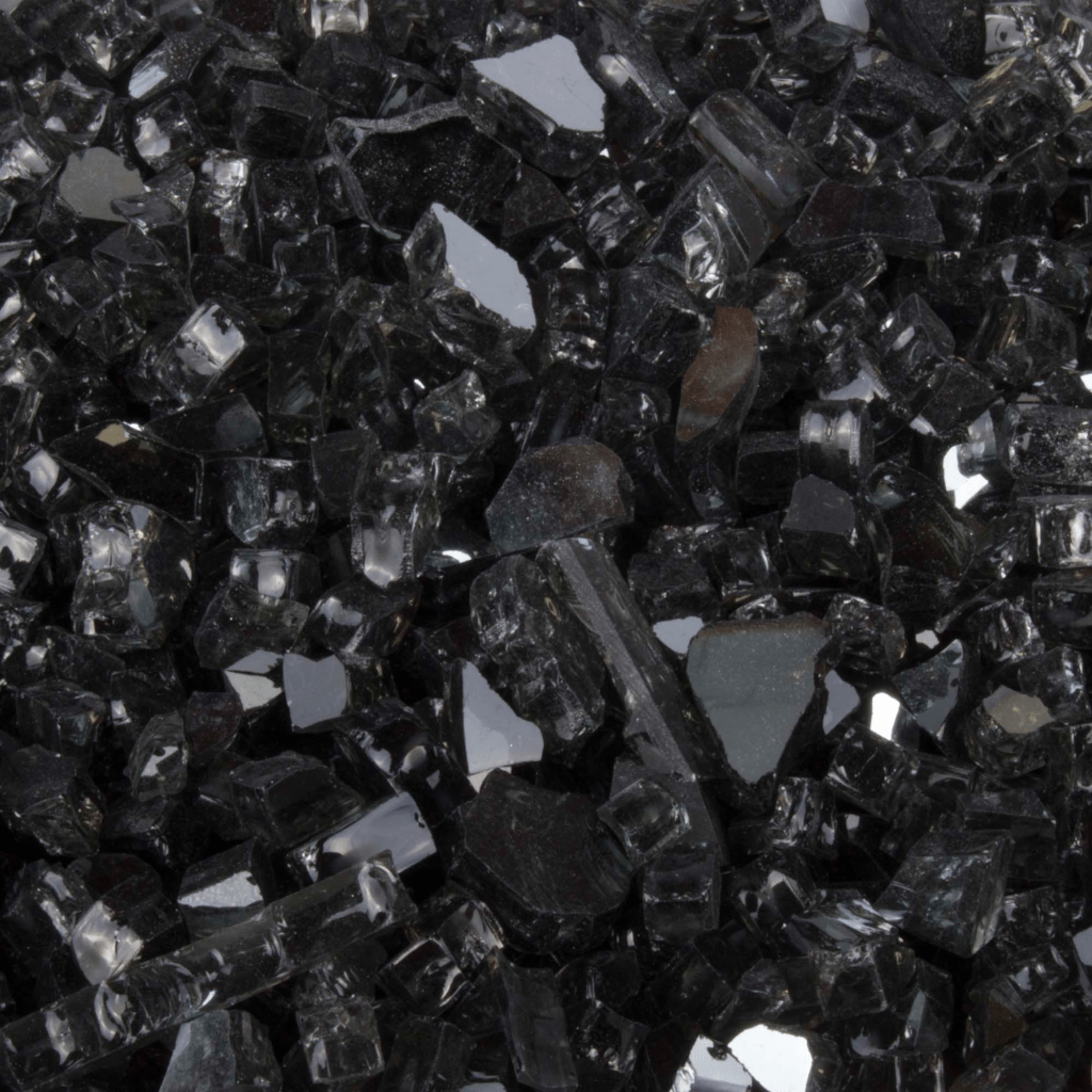 The Outdoor Plus 25 Lbs. Black Reflective Fire Glass Media