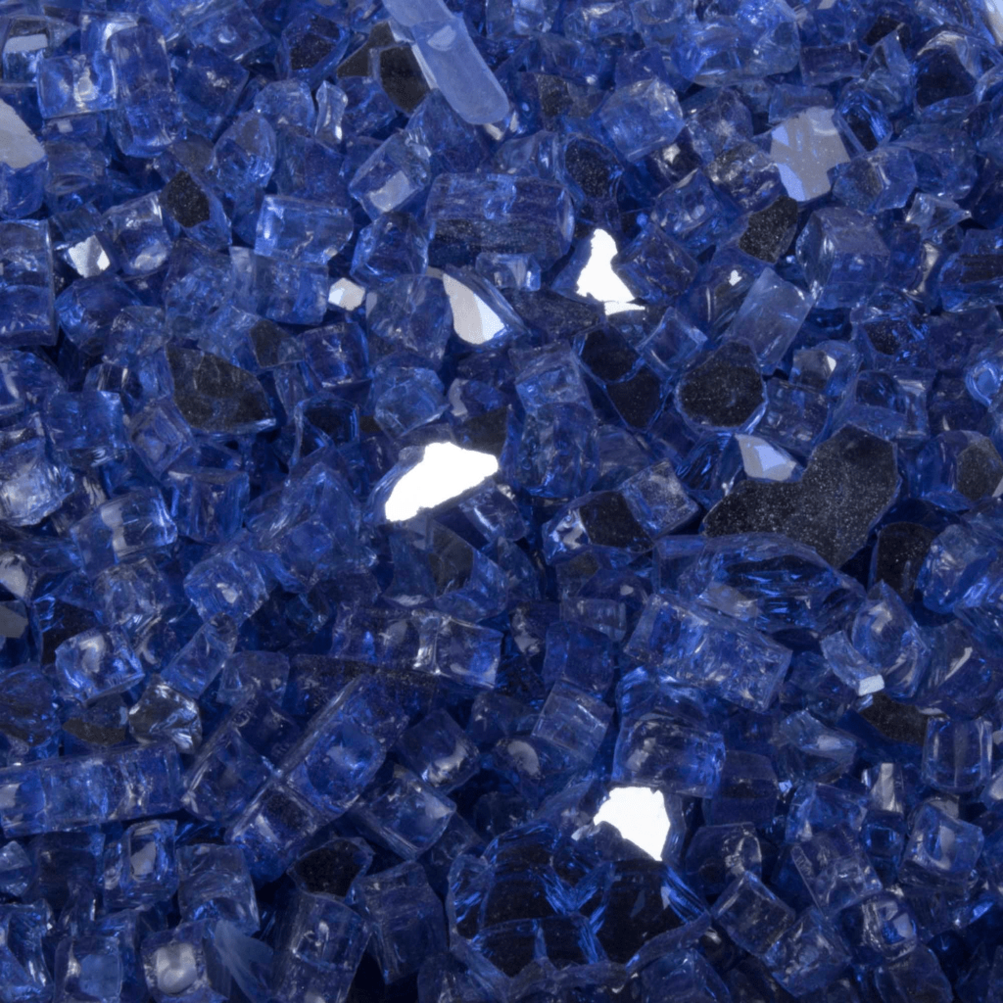The Outdoor Plus 25 Lbs. Cobalt Reflective Fire Glass Media