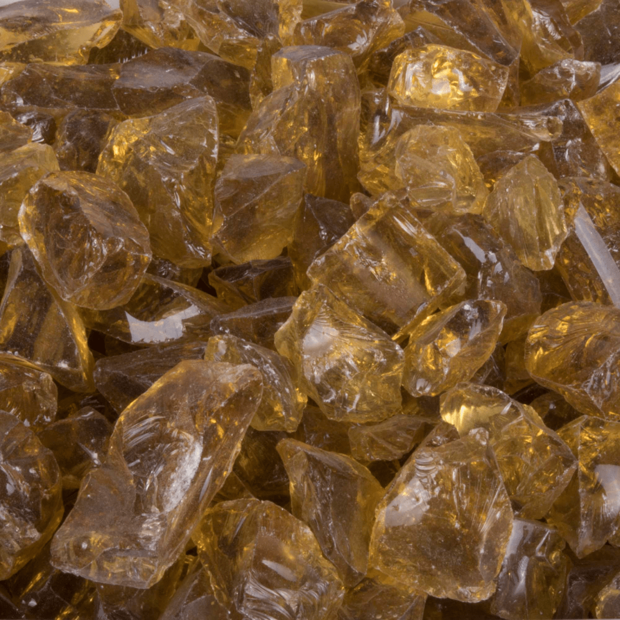 The Outdoor Plus 25 Lbs. Amber Non-Reflective Fire Glass Media