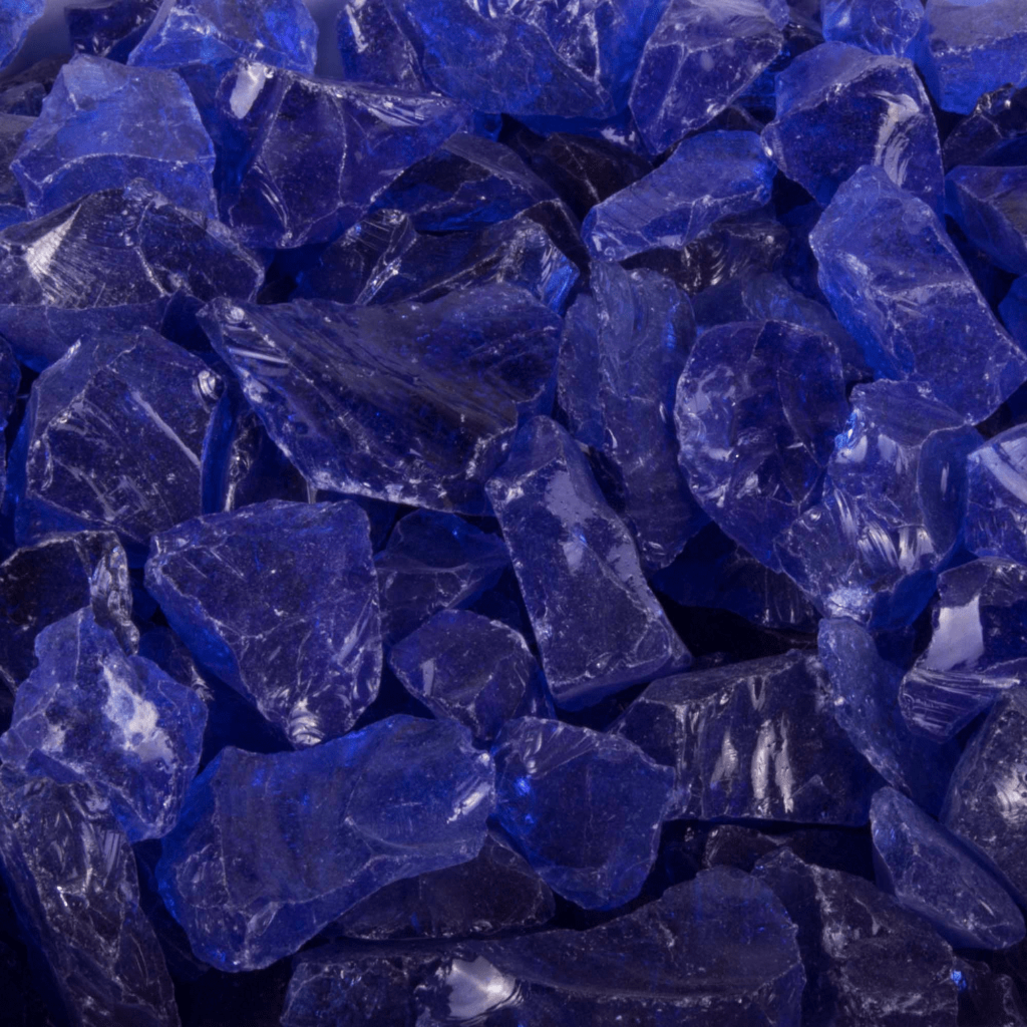 The Outdoor Plus 100 Lbs. Blue Non-Reflective Fire Glass Media