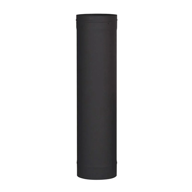 Ventis Single-Wall 8" x 6" Black 22-Gauge Cold Rolled Steel Stove Pipe (VSB0806)